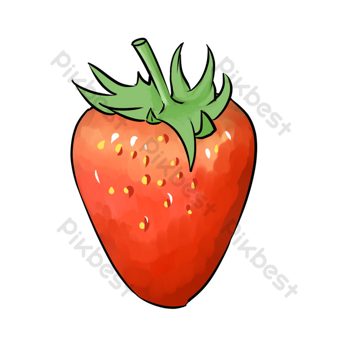 Detail Gambar Kartun Buah Strawberry Nomer 44