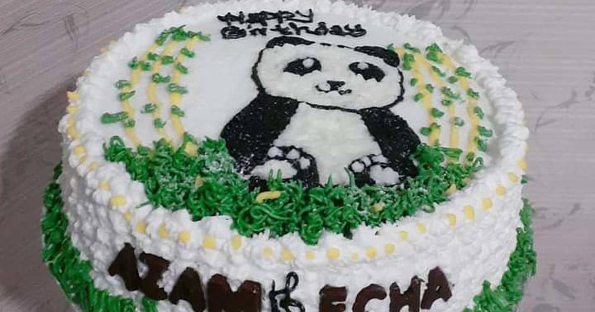 Detail Gambar Kue Ultah Karakter Panda Nomer 16