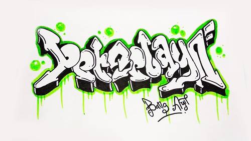 Detail Graffiti 3d Persebaya Nomer 10