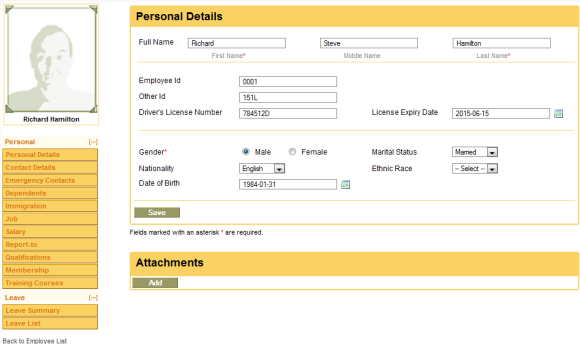 Detail Human Resources Database Template Nomer 35
