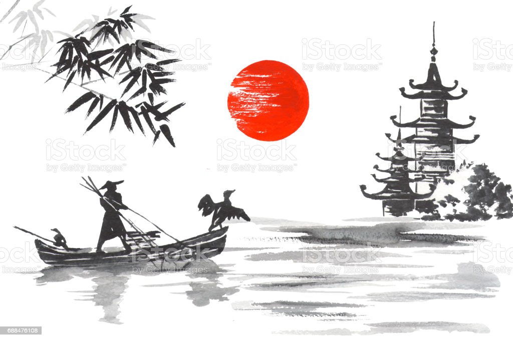 Detail Lukisan Tradisional Jepang Nomer 11