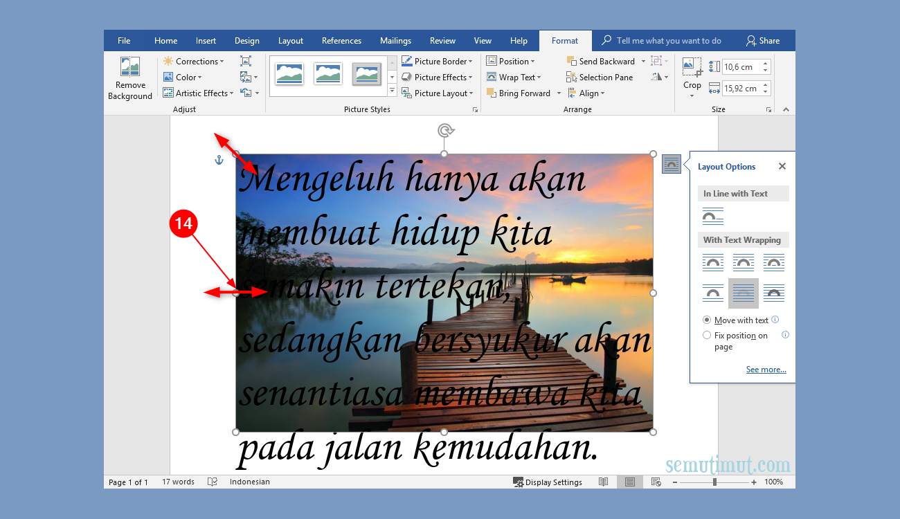 Detail Memunculkan Huruf Di Bawah Gambar Microsoft Office Nomer 31