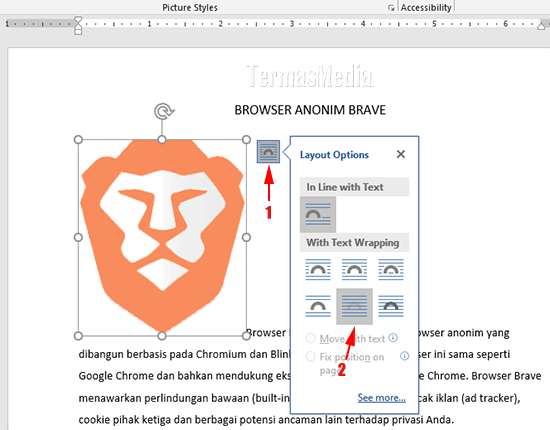 Detail Memunculkan Huruf Di Bawah Gambar Microsoft Office Nomer 41