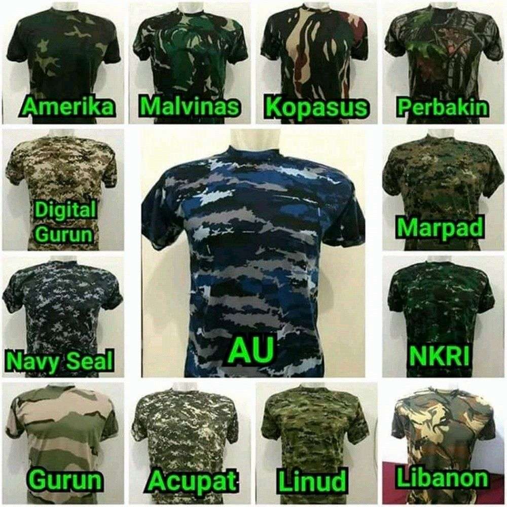 Detail Motif Loreng Tentara Nomer 47