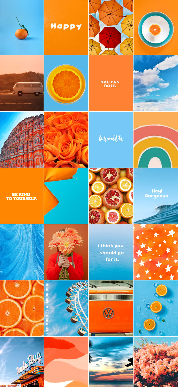 Detail Orange Blue Wallpaper Nomer 21