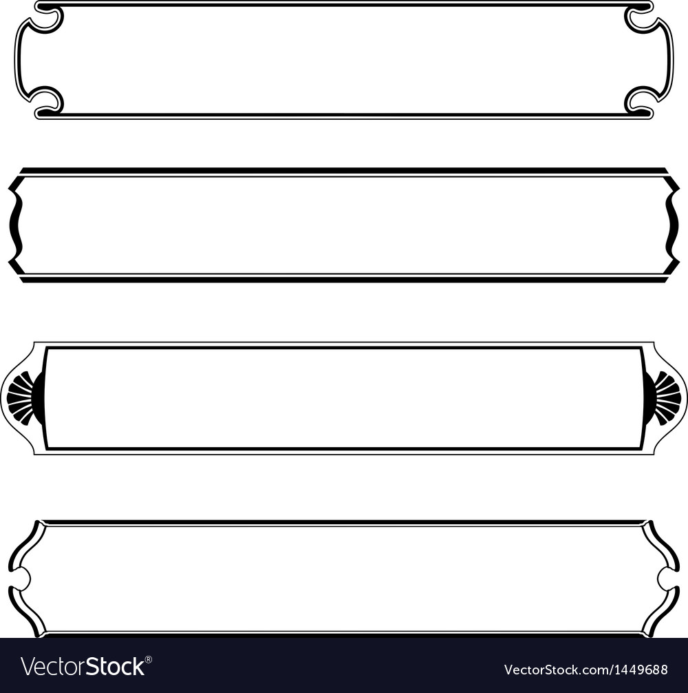 Simple Border Vector - KibrisPDR