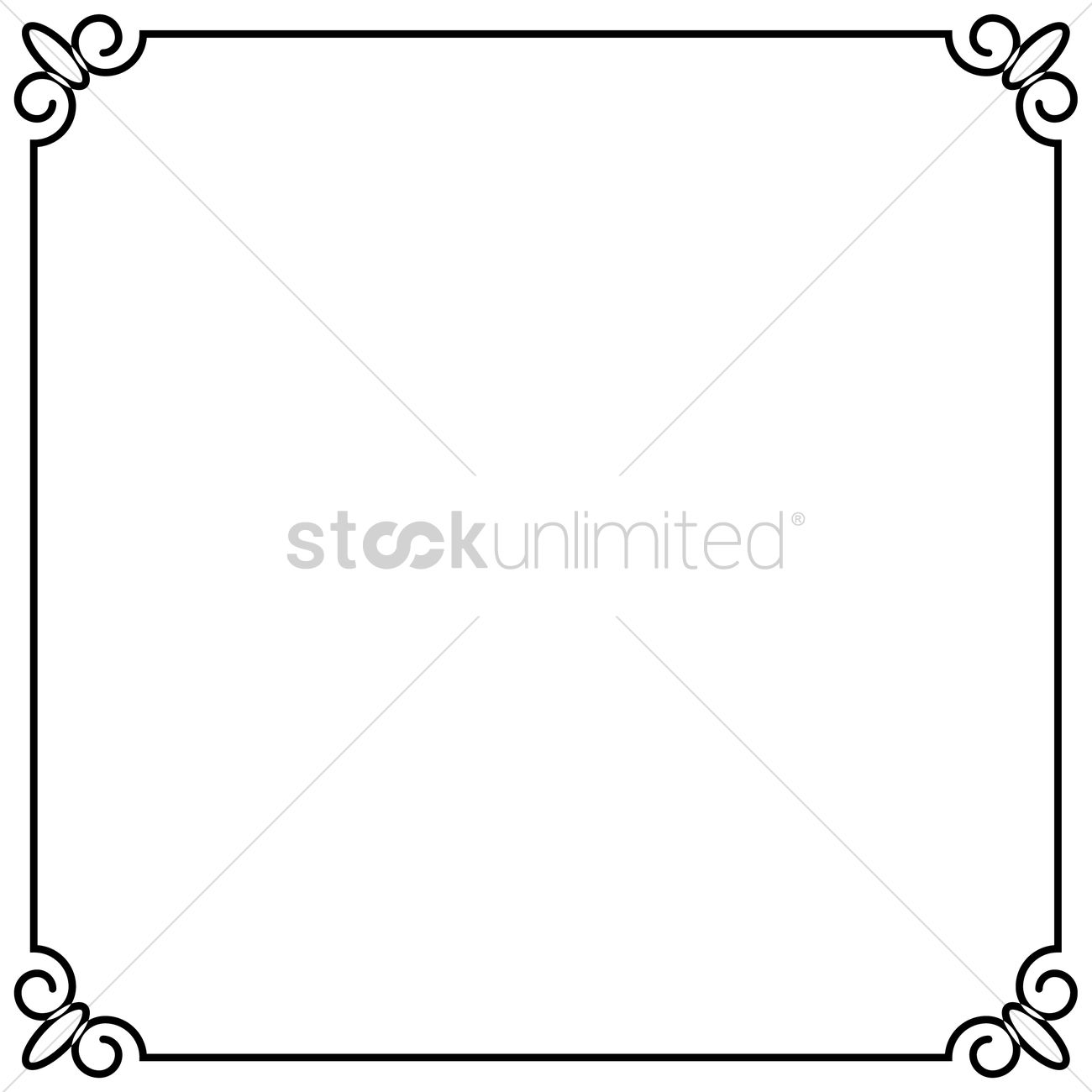 Detail Simple Border Vector Nomer 3