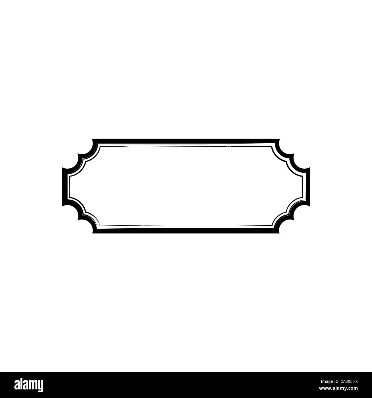 Detail Simple Border Vector Nomer 6