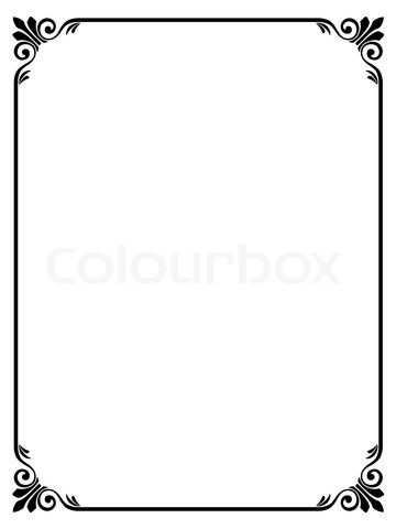 Detail Simple Border Vector Nomer 7
