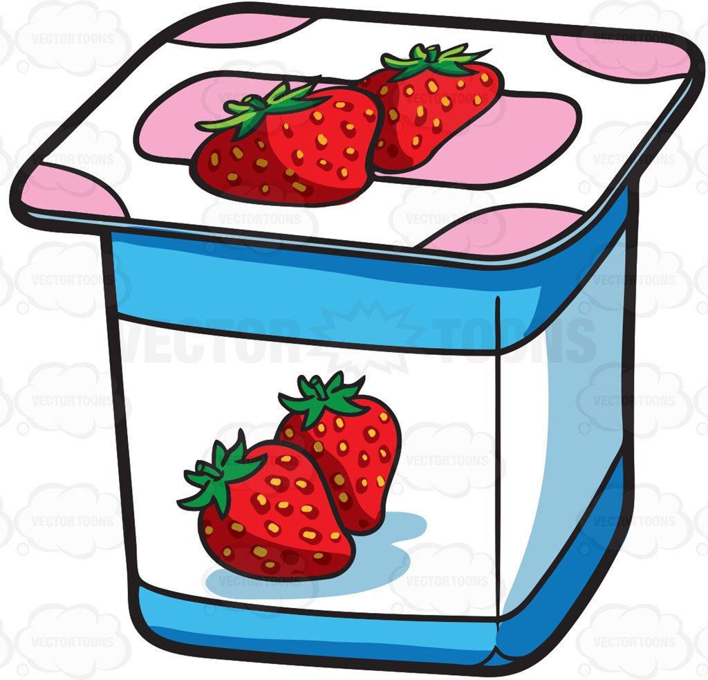 Detail Strawberry Yogurt Clipart Nomer 2