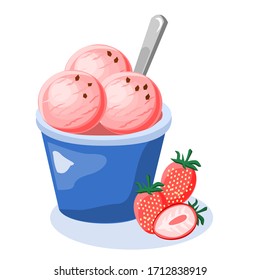 Detail Strawberry Yogurt Clipart Nomer 12