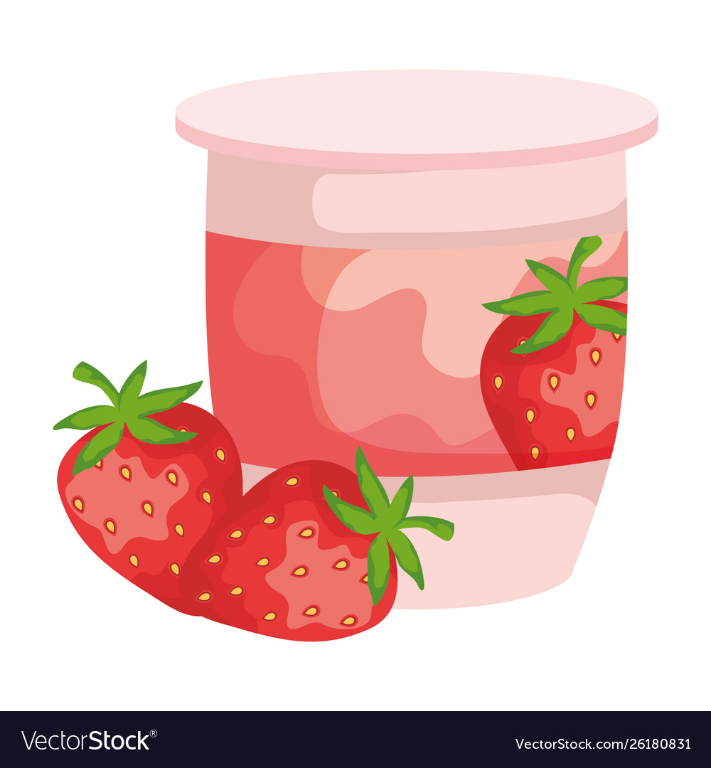 Detail Strawberry Yogurt Clipart Nomer 5