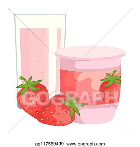 Detail Strawberry Yogurt Clipart Nomer 47