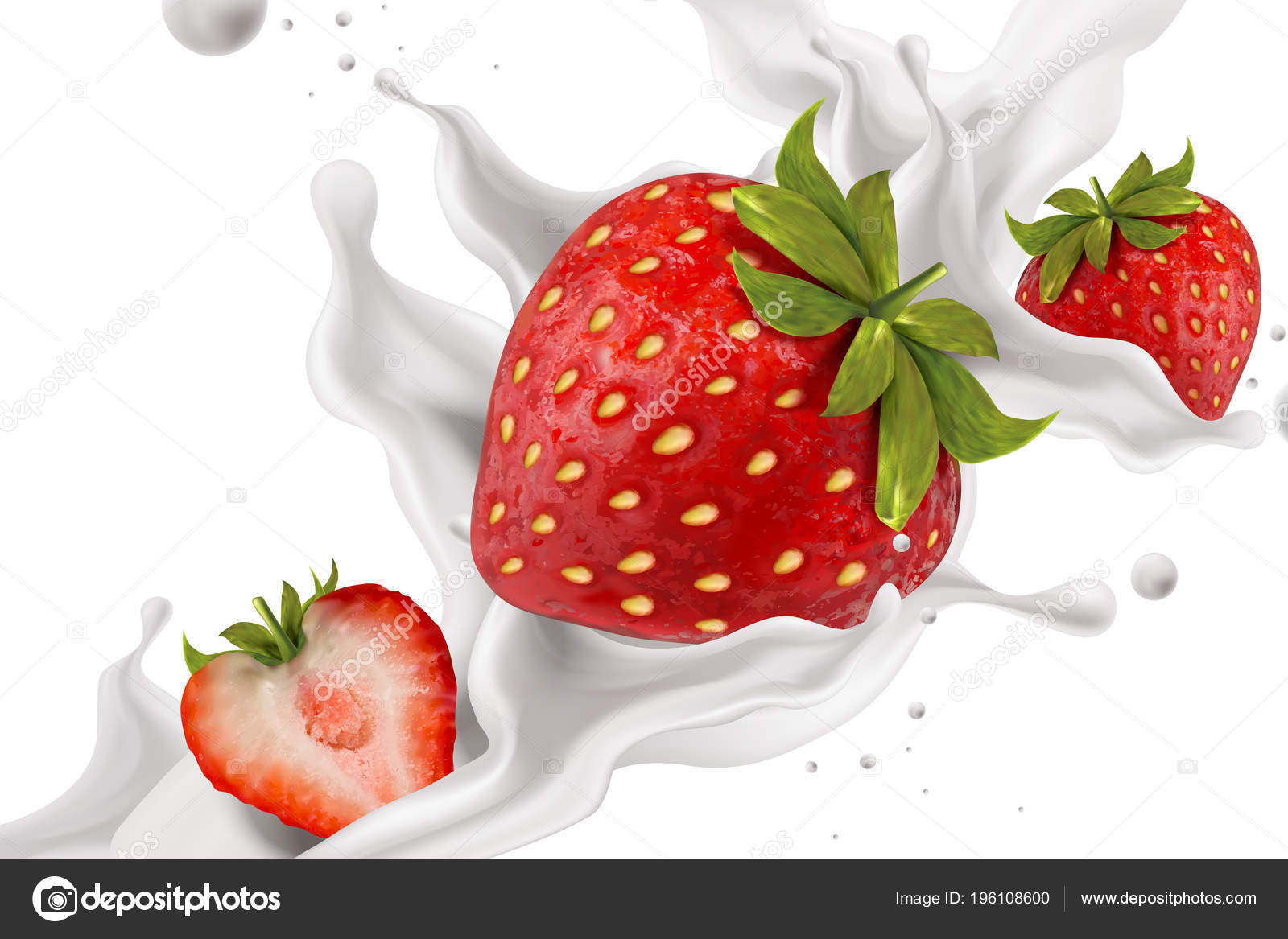 Detail Strawberry Yogurt Clipart Nomer 48