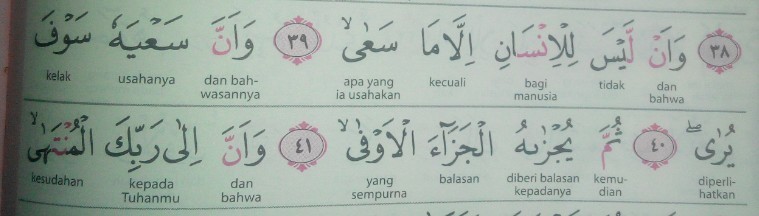 Detail Surat An Najm Ayat 40 Nomer 10