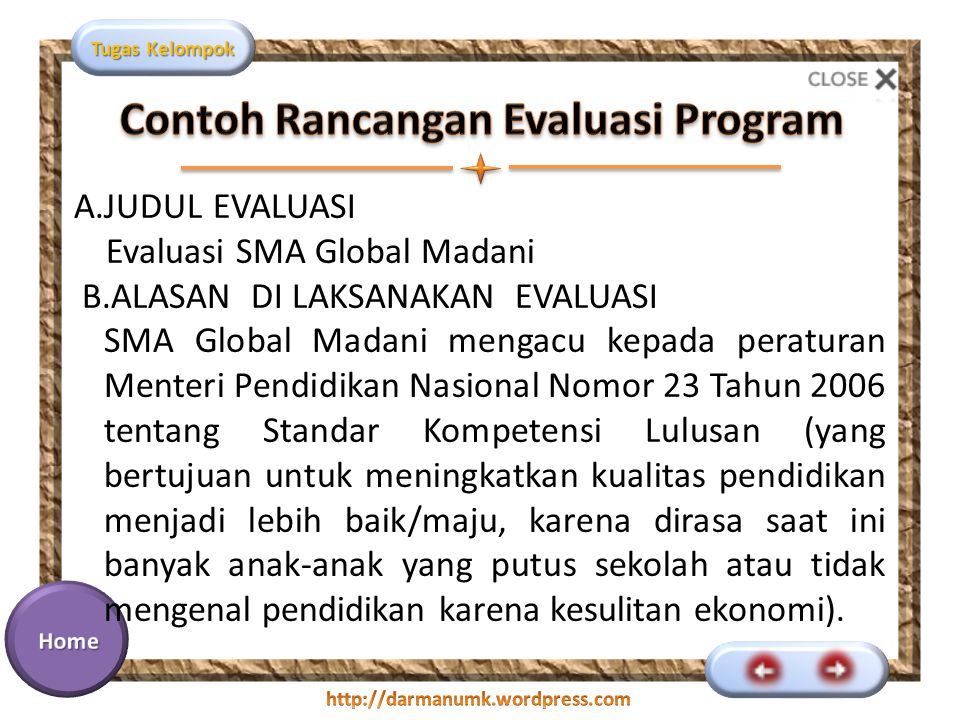 Detail Contoh Evaluasi Program Pendidikan Nomer 11