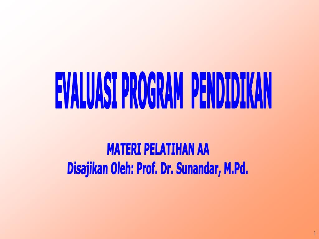 Detail Contoh Evaluasi Program Pendidikan Nomer 13