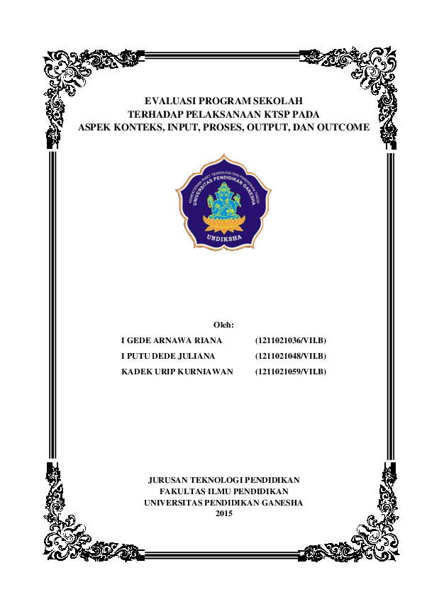 Detail Contoh Evaluasi Program Pendidikan Nomer 44