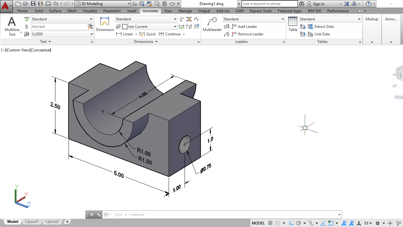Detail Contoh Gambar Autocad 3d Nomer 8