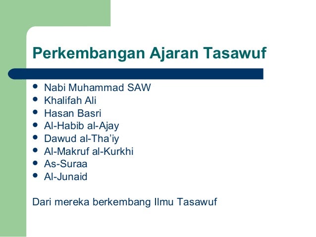 Detail Contoh Ilmu Tasawuf Nomer 8