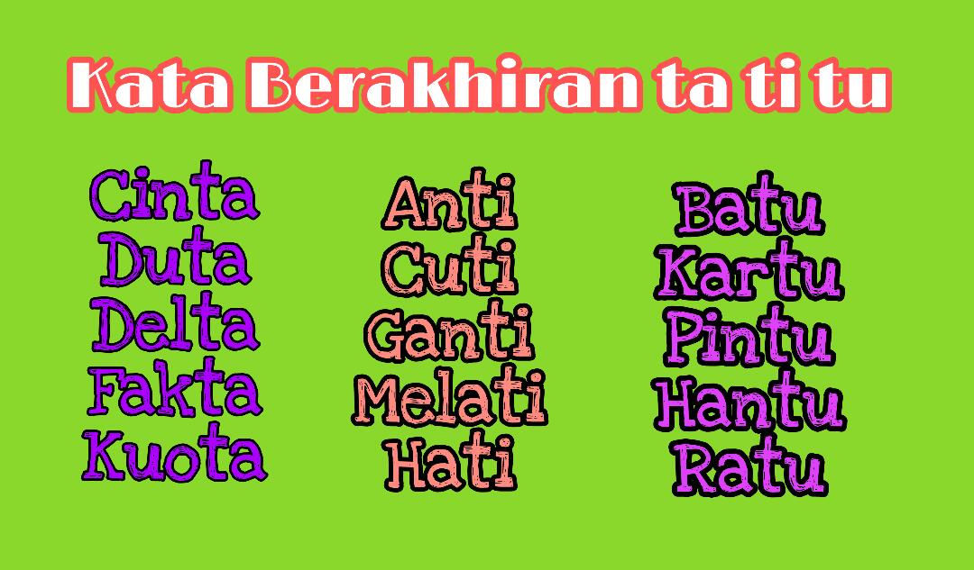 Detail Contoh Kata Akhiran Koleksi Nomer 9