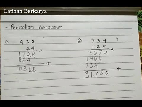 Detail Contoh Perkalian Bersusun Nomer 14