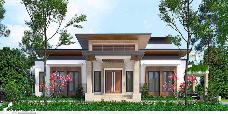 Detail Desain Rumah Tropis Klasik Nomer 17