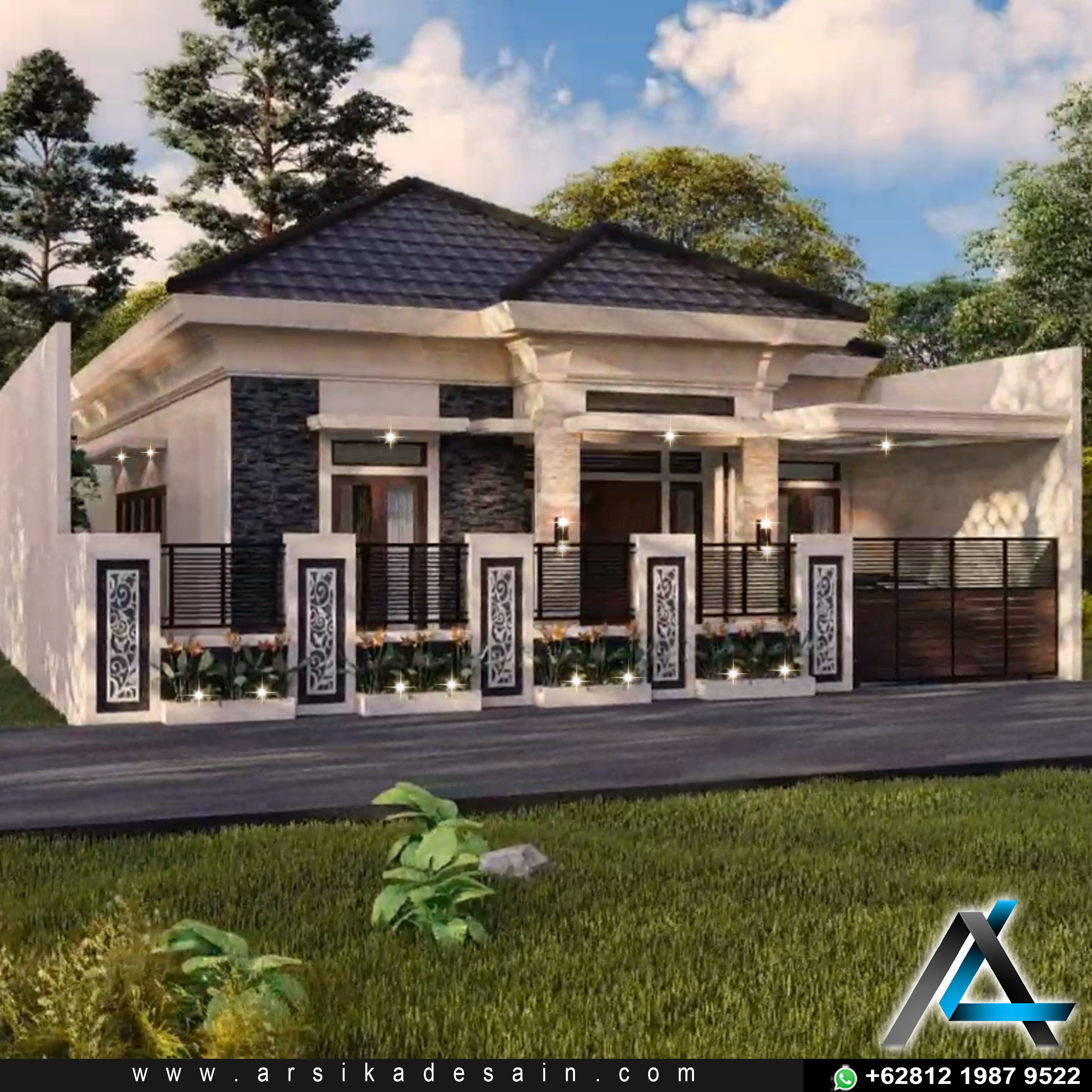 Detail Desain Rumah Tropis Klasik Nomer 21