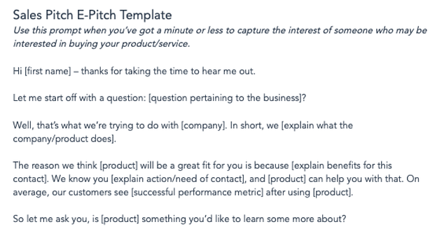 Detail Elevator Speech Template Nomer 4