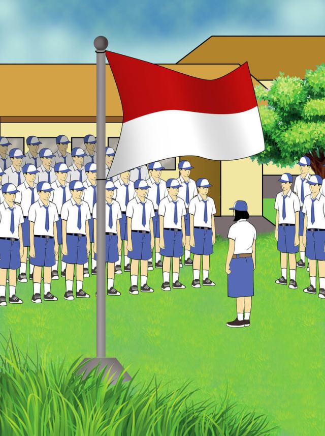 Detail Gambar Anak Upaca Bendera Nomer 14