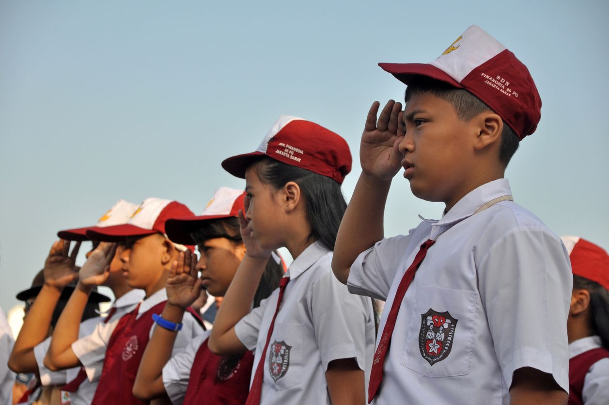 Detail Gambar Anak Upaca Bendera Nomer 15