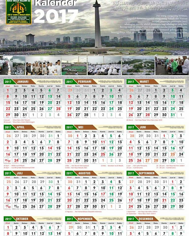 Detail Gambar Kalender 2017 Nomer 11