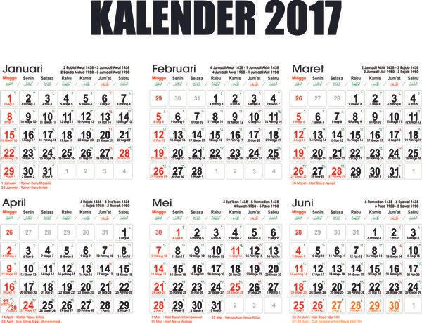 Detail Gambar Kalender 2017 Nomer 13