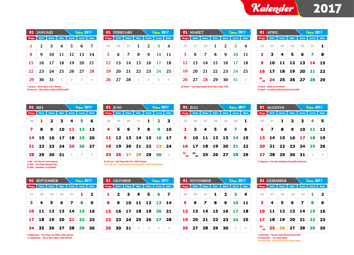 Detail Gambar Kalender 2017 Nomer 19