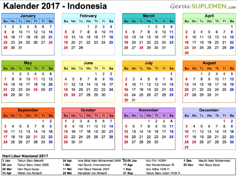 Detail Gambar Kalender 2017 Nomer 20