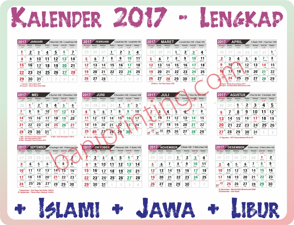 Detail Gambar Kalender 2017 Nomer 41
