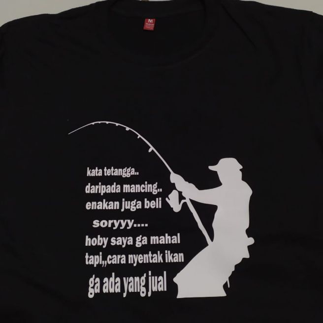 Detail Gambar Kaos Mancing Lucu Nomer 7