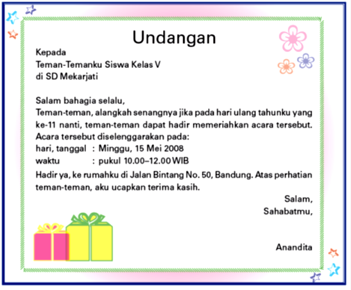 Detail Gambar Surat Undangan Tidak Resmi Koleksi Nomer 16