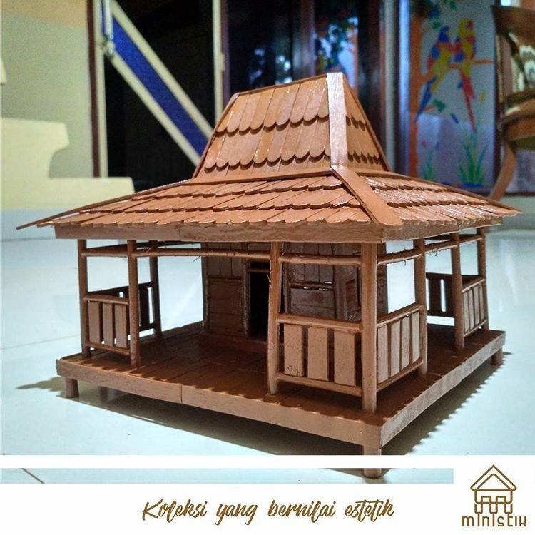 Detail Langkah Langkah Membuat Rumah Adat Dari Stik Nomer 7