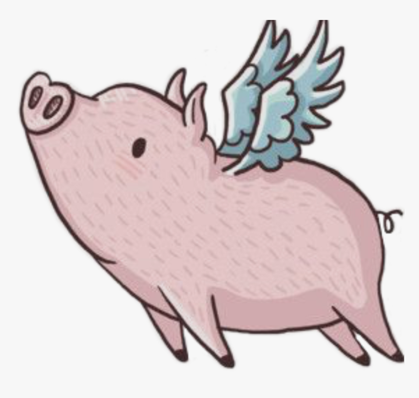Detail Pig With Wings Clipart Nomer 2
