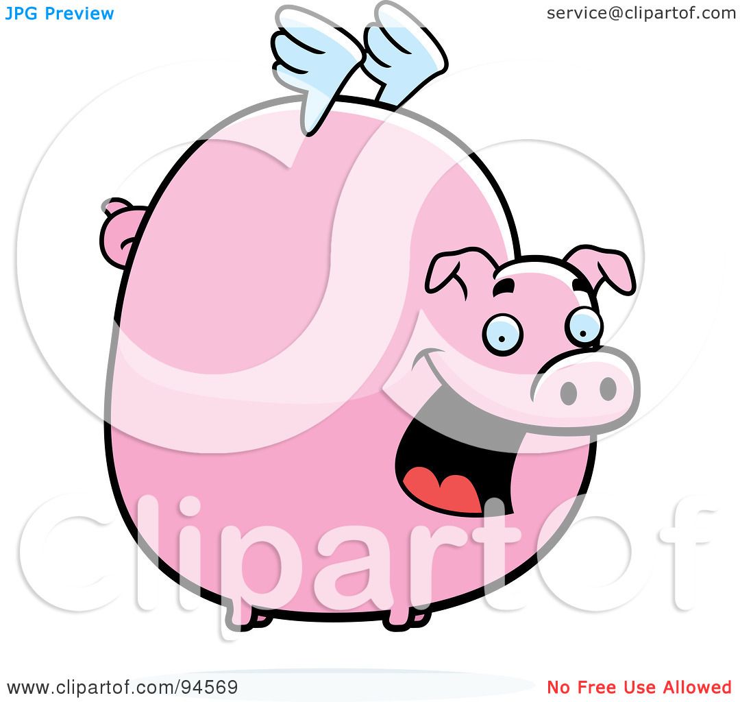 Detail Pig With Wings Clipart Nomer 19