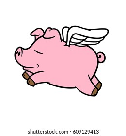 Detail Pig With Wings Clipart Nomer 26