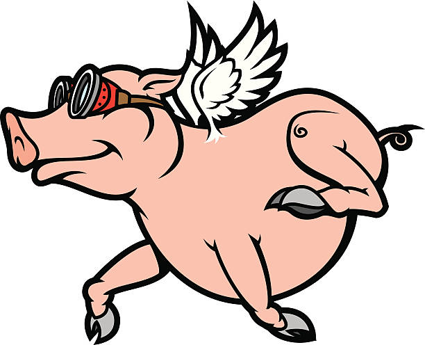 Detail Pig With Wings Clipart Nomer 27