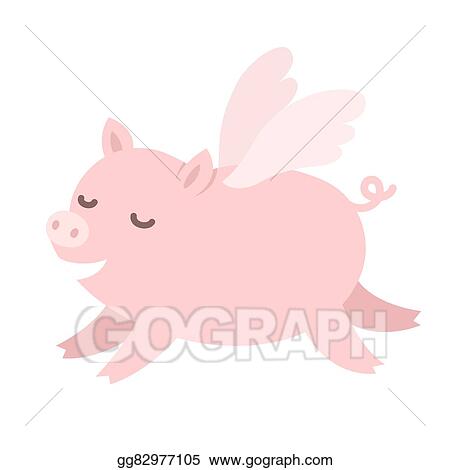 Detail Pig With Wings Clipart Nomer 48