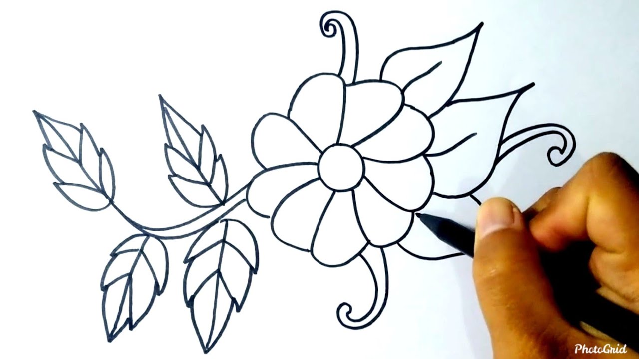 Detail Sketsa Gambar Ragam Hias Bunga Nomer 3