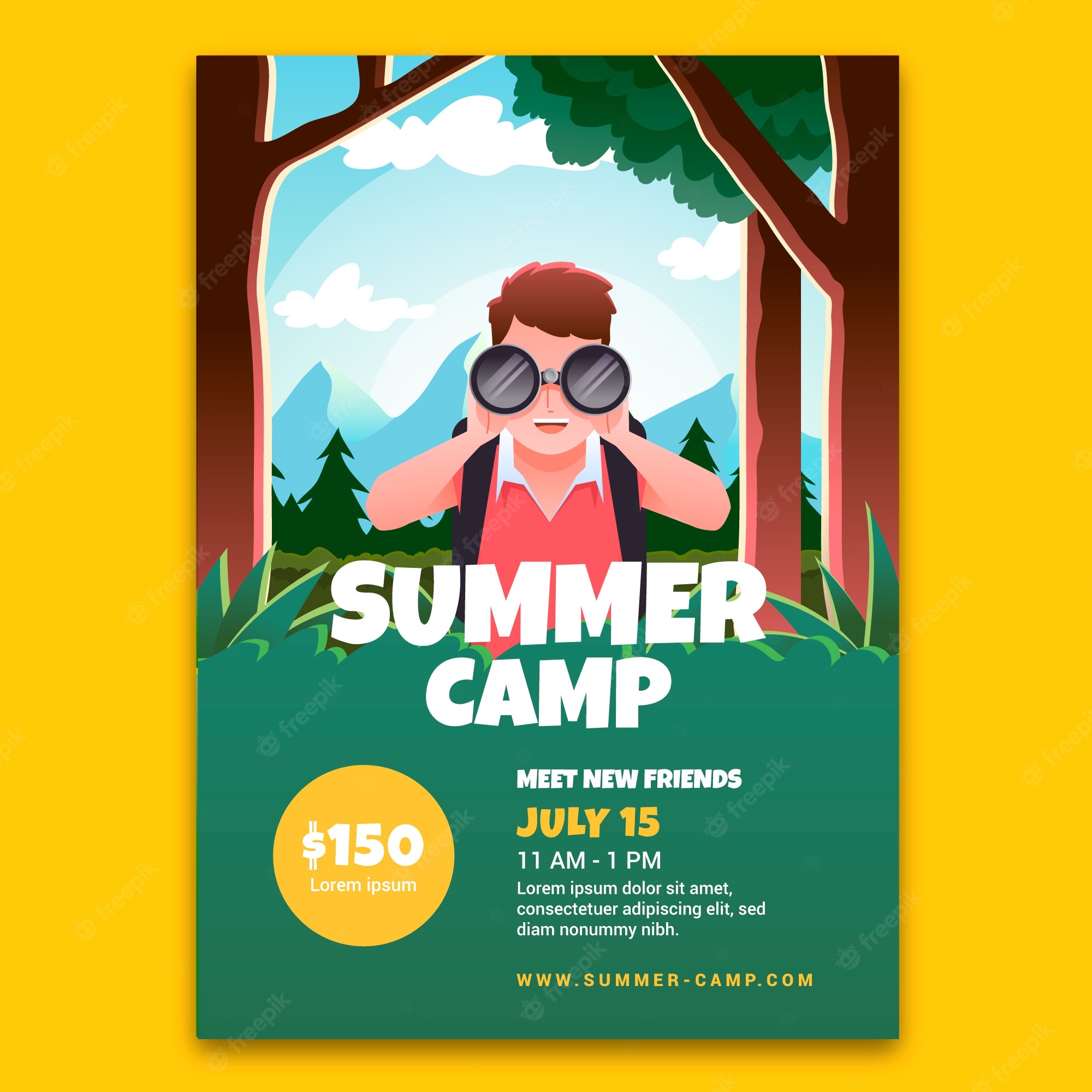 Summer Camp Template Free - KibrisPDR