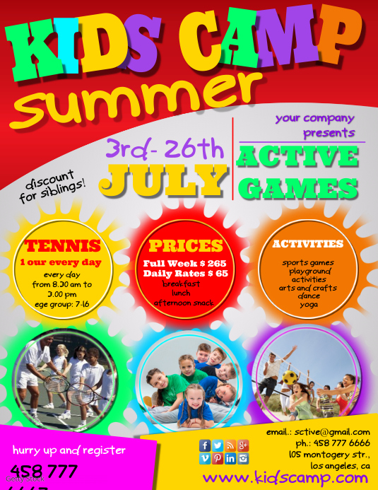 Detail Summer Camp Template Free Nomer 14