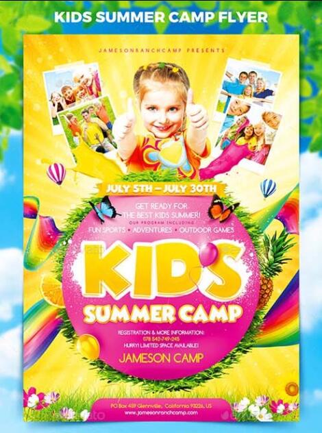 Detail Summer Camp Template Free Nomer 40