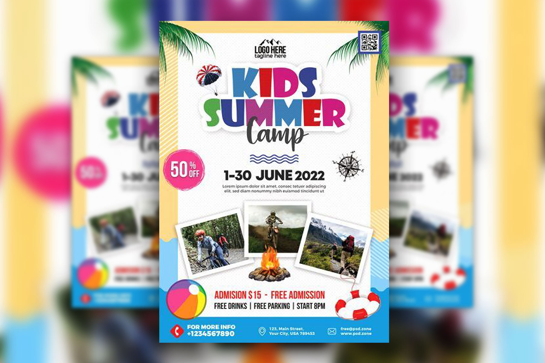 Detail Summer Camp Template Free Nomer 54