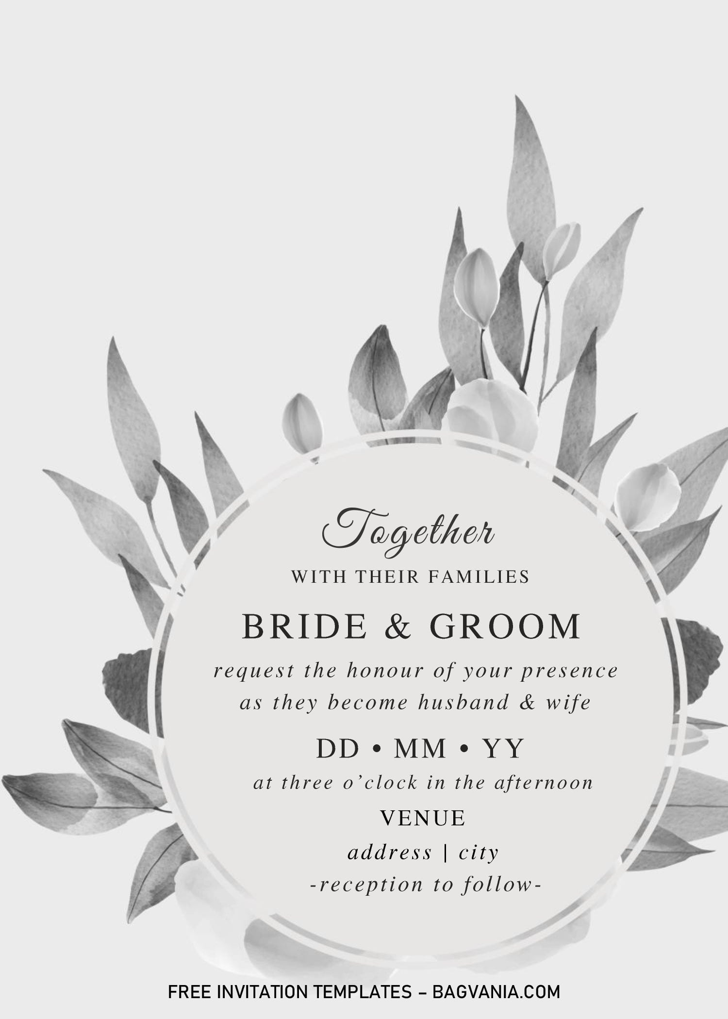 Detail Template Wedding Invitation Word Nomer 52